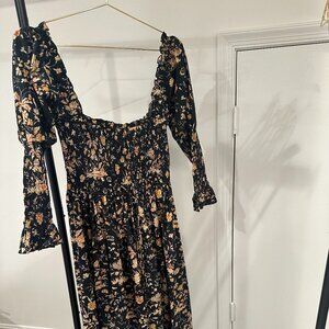 Doen Bijou Oak Bluffs Dress, Size Medium, Navy/Black